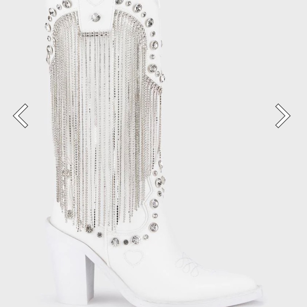 Sugar Thrillz Present Perfect Cowboy Boots - Dolls Kill